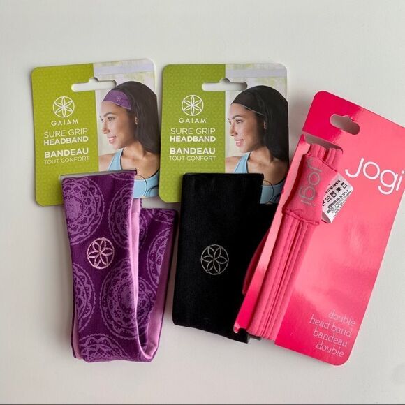 3 NWT Headbands Grip Yoga Exercise & Running - Picture 2 of 10